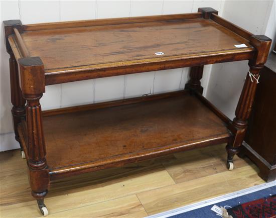 A two tier buffet, W.101cm